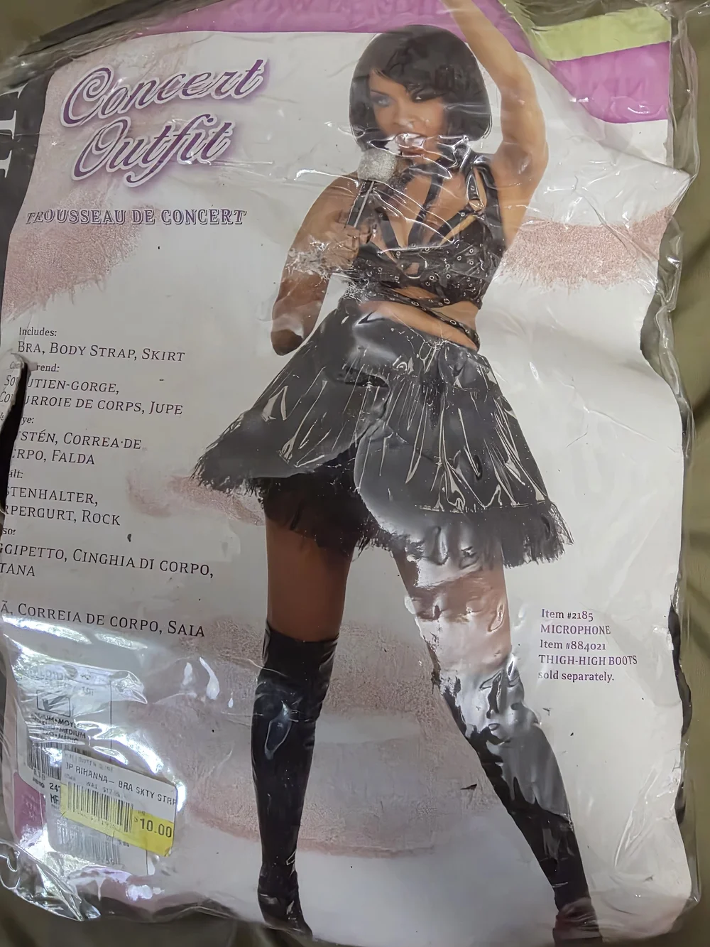 Hannah Concert Outfit Costume - Black